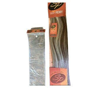 SP Silky Remy 18" 100% Human Hair Extensions P6/613 Premium Quality
